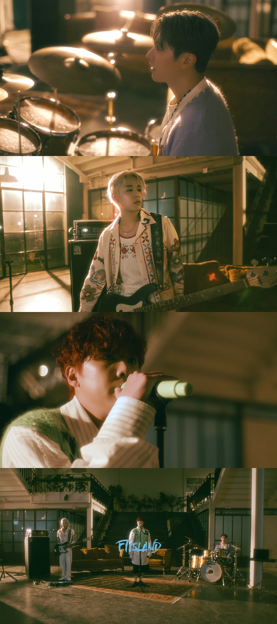 Scenes from K-pop rock band FTIsland's teaser video released Tuesday [FNC ENTERTAINMENT]