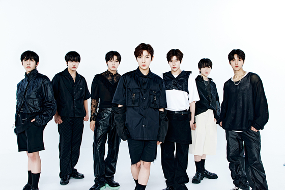 The final seven members of NCT New Team. From left: Ryo, Jungmin, Riku, Yushi, Sion, Sakuya and Daeyoung [SM ENTERTAINMENT]