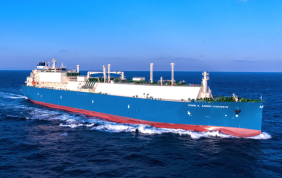 An LNG carrier constructed by Hanwha Ocean [HANWHA OCEAN]