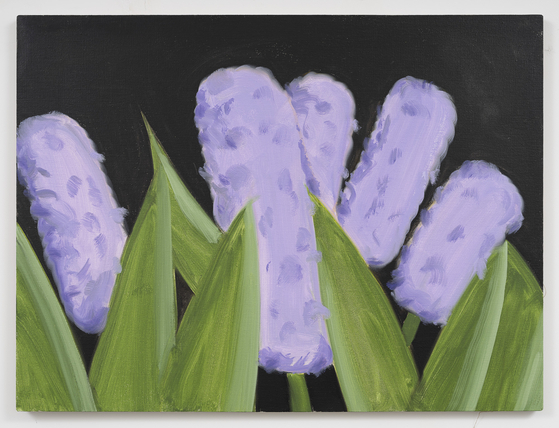 ″Hyacinth 2″ (2022) by Alex Katz [ALEX KATZ, GLADSTONE GALLERY]