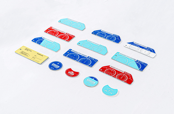 Korean Air's upcycled name tags and ball markers from retired aircraft [KOREAN AIR LINES]