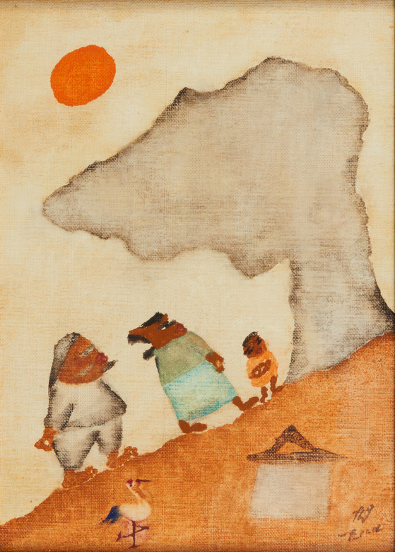 "Family on a Hill" (1988) by Chang Ucchin [MMCA]
