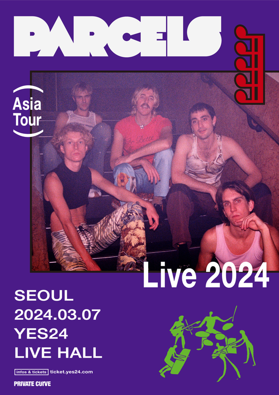 Australian quintet Parcels' upcoming concert in Seoul [PRIVATE CURVE]