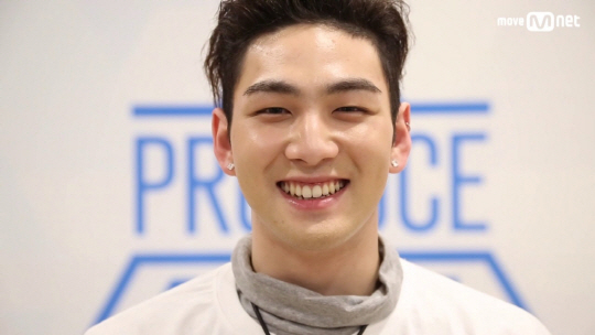 Baekho of boy band NU'EST during his participation in Mnet's ″Produce 101 Season 2″ (2017) [MNET]