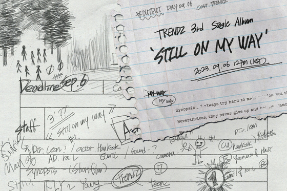 An image of boy band Trendz's third single "Still On My Way" [GLOBAL H MEDIA]