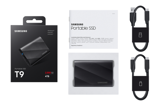 Samsung Electronics released latest portable solid-state drive (SSD) T9 on Wednesday. [SAMSUNG ELECTRONICS]