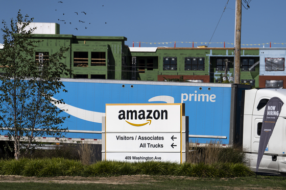 An Amazon warehouse in Bridgeport, Conn. on Sept. 24, 2022. Much of Amazon’s power comes from its online marketplace, sometimes known as an “everything store” for the range of products it sells and the speed with which it delivers them. (Joe Buglewicz/The New York Times)
