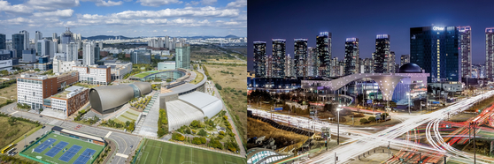 Left: Incheon Global Campus Right: Incheon Startup Park [IFEZ]
