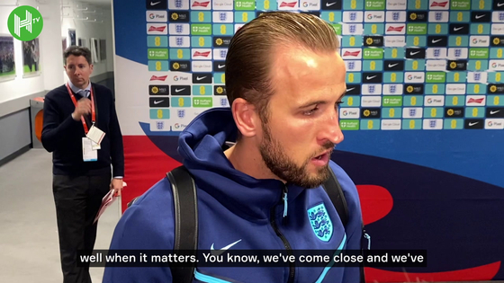 Harry Kane speaks about his goal with the English national team. [ONE FOOTBALL]