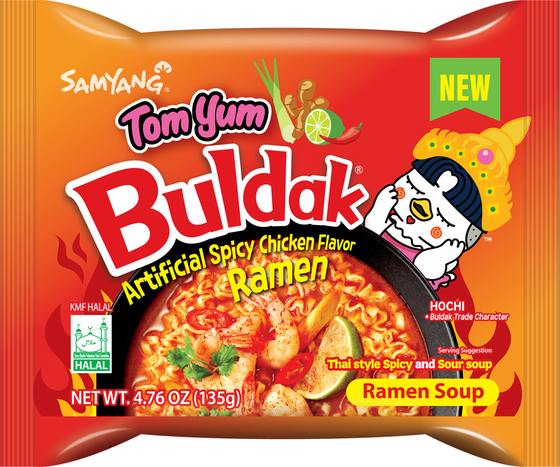 Samyang Foods' Buldak Ramen Tom Yum, the latest addition to its Buldak product line [SAMYANG FOODS]