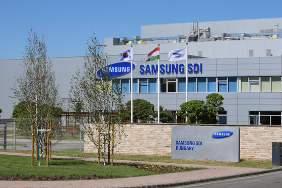 Samsung SDI's EV battery plant in Hungary. [SAMSUNG SDI]