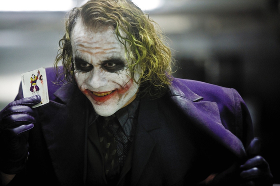 Joker makes his appearance in Nolan's film "The Dark Knight" (2008) [WARNER BROTHERS]