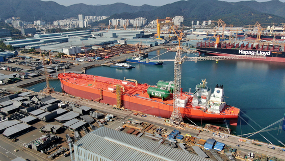 Hanwha Ocean's dual-fuel VLCC Eagle Ventura, set to be delivered to a Singaporean shipping company on Monday [HANWHA OCEAN]