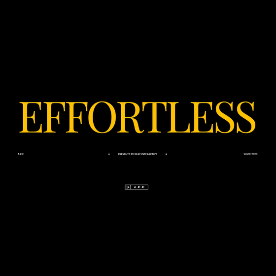 Image logo for boy band A.C.E's new digital single ″Effortless″ [BEAT INTERACTIVE]