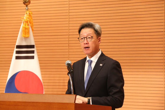 Korean Ambassador to China Chung Jae-ho in August 2023. [YONHAP]
