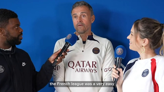 Paris Saint-Germain manager Luis Enrique speaks about the Ligue 1 [ONE FOOTBALL]