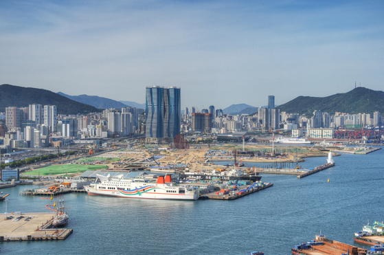 Busan's North Port, the proposed venue for the 2030 World Expo [YONHAP]