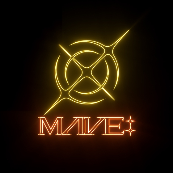 Logo of virtual girl group MAVE: [METAVERSE ENTERTAINMENT]