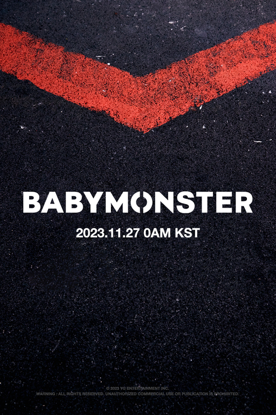 Seven-member girl group BabyMonster will make its debut on Nov. 27 [YG ENTERTAINMENT]