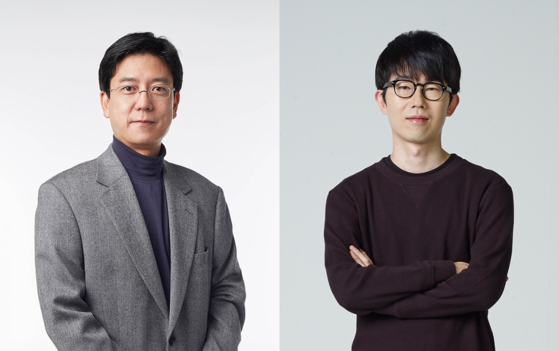 Nexon Korea chief communication officer Kim Jung-wook, left, and chief operating officer Kang Dae-hyun were nominated as co-CEOs for the Korean operation of Nexon. [NEXON]