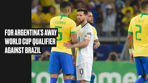 Argentina faces Brazil in a 2026 World Cup qualifier. [ONE FOOTBALL]
