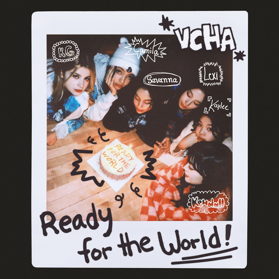 Cover image of VCHA's new single ″Ready for the World″ [JYP ENTERTAINMENT]