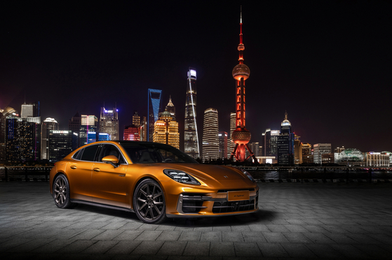 The newest Panamera Turbo E-Hybrid, which was first unveiled in Shanghai, China, on Friday [PORSCHE KOREA] 