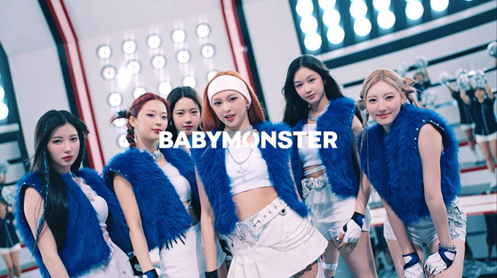 Girl group BabyMonster released its new digital single ″Batter Up″ on Monday. [YG ENTERTAINMENT]