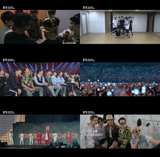 Scenes from BTS's upcoming documentary ″BTS Monuments: Beyond The Star” [WALT DISNEY COMPANY KOREA]
