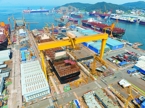 Hanwha Ocean's shipyard in Geoje, South Gyeongsang [HANWHA OCEAN]