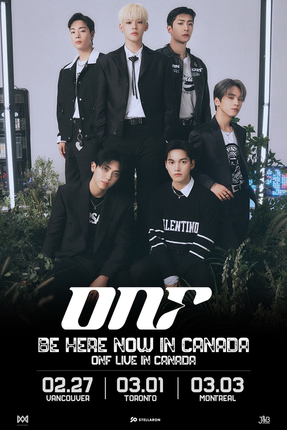 Poster of boy band ONF's first Canadian tour [RBW, WM ENTERTAINMENT]