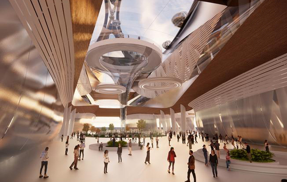 Rendered image of the building under the Seoul Twin Eye [YONHAP]