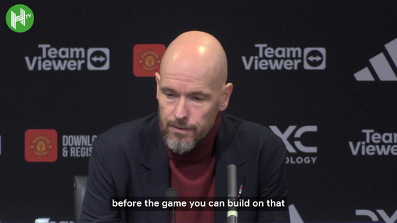 Manchester United manager Erik ten Hag speaks about the team's performance after a 3-0 loss to Bournemouth. [ONE FOOTBALL]  
