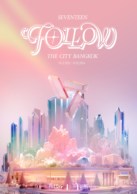 Poster for Seventeen's ″The City″ project held in Bangkok [HYBE]