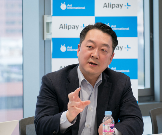 Danny Chung, general manager of Ant Group in Korea, Australia, New Zealand and Mongolia during a press conference held in central Seoul on Monday. [ALIPAY KOREA]