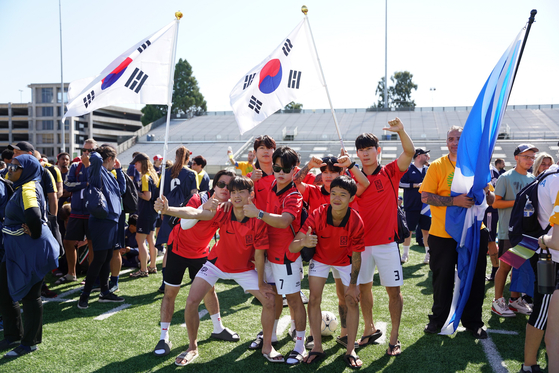 Korea at the Sacramento 2023 Homeless World Cup. [HOMELESS WORLD CUP]