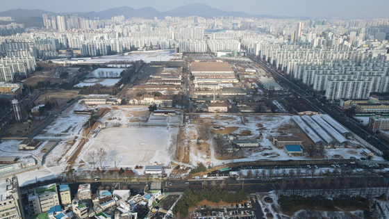 U.S. base Camp Market in Bupyeong District, Incheon, shown in this photo, was fully returned to Korea on Wednesday. [YONHAP] 
