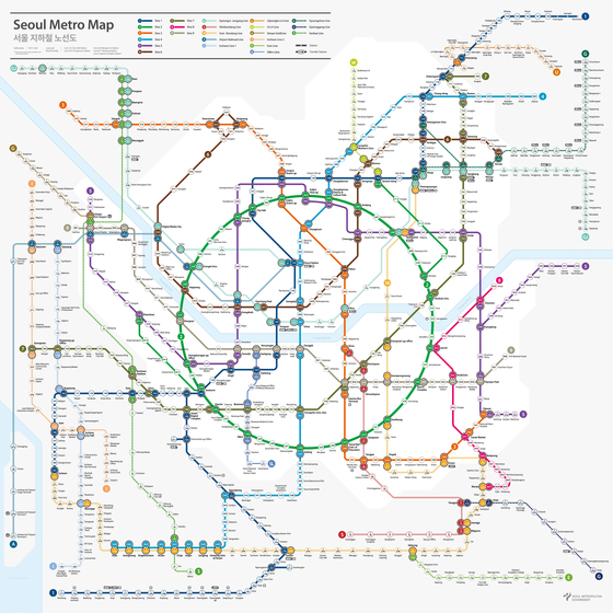 Seoul Subway receives first new map in 40 years