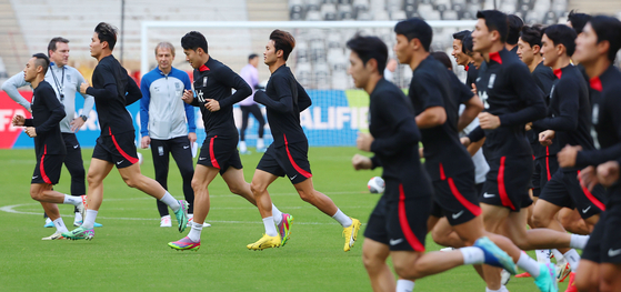 The Korean national team led by manager Jurgen Klinsmann [YONHAP] 