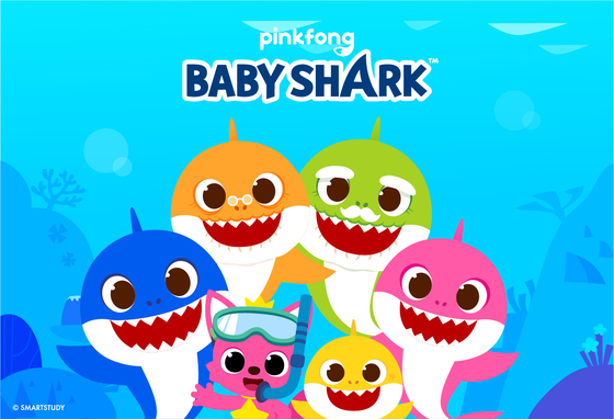 Korean entertainment company Pinkfong's popular character "Baby Shark" and its family [SMARTSTUDY]
