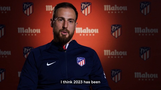 Atletico Madrid goalkeeper Jan Oblak shares his thoughts on the year of 2023. [ONE FOOTBALL] 