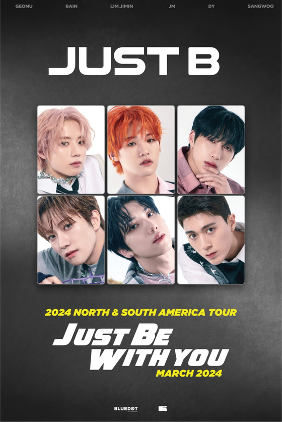 Just B's poster for North and South America tour in March [BLUEDOT ENTERTAINMENT]