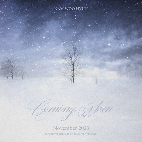 Singer Nam Woo-hyun is coming back with his first solo album in November. [BLADE ENTERTAINMENT]