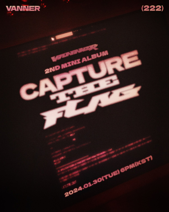 A teaser image for Vanner's upcoming EP ″Capture The Flag″ [KLAP ENTERTAINMENT]