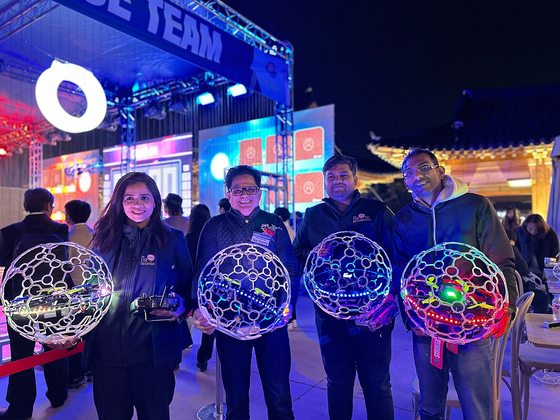 CES 2024] High-tech Quidditch: Drone soccer takes flight at CES 2024