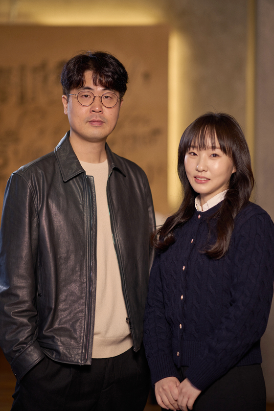 Co-producers Kim Jae-won, left, and Kim Jung-hyun [NETFLIX]              