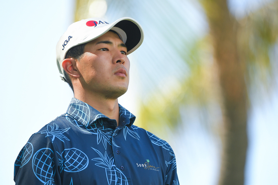Keita Nakajima walks off the seventh tee box during the second round of the Sony Open in Hawaii at Waialae Country Club on Jan. 14, 2022 in Honolulu, Hawaii. [GETTY IMAGES]