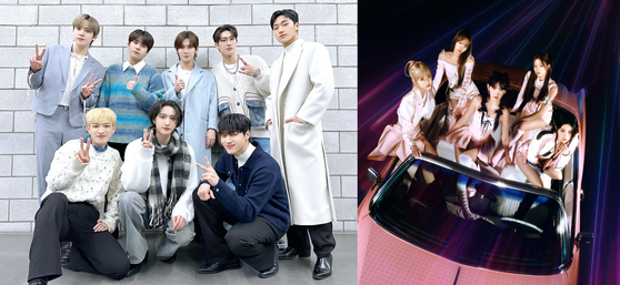 K-pop acts Ateez and Le Sserafim will perform at the Coachella music festival in April. [KQ ENTERTAINMENT, SOURCE MUSIC]