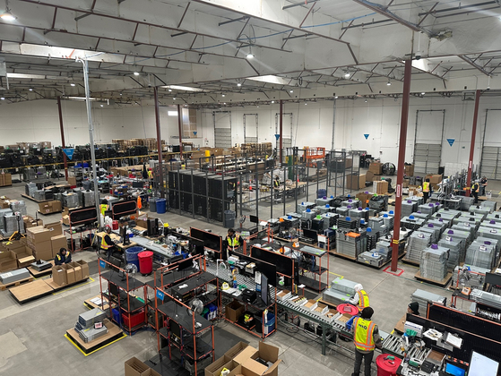 An aerial shot of TES' IT Asset Disposition factory in Las Vegas, Nevada [SK ECOPLANT]