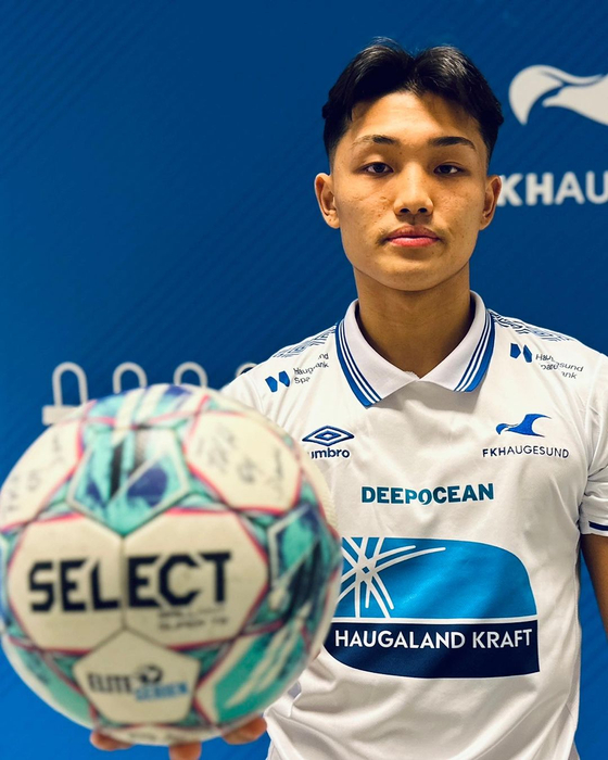 Seo Jong-min poses in a photo shared on FK Haugesund's official Instagram account on Wednesday. [SCREEN CAPTURE]